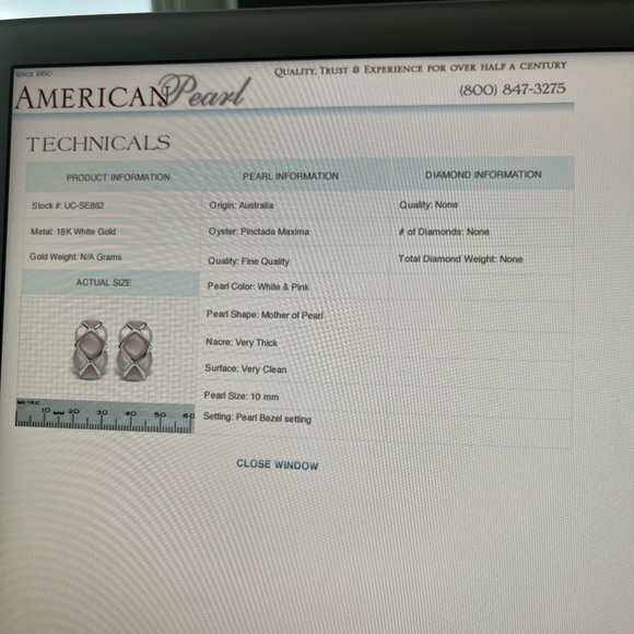 Authentic Mother of Pearl earrings - Picture 11 of 11